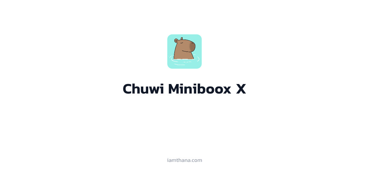 Chuwi Minibook X Linux แบบพกพาง่าย