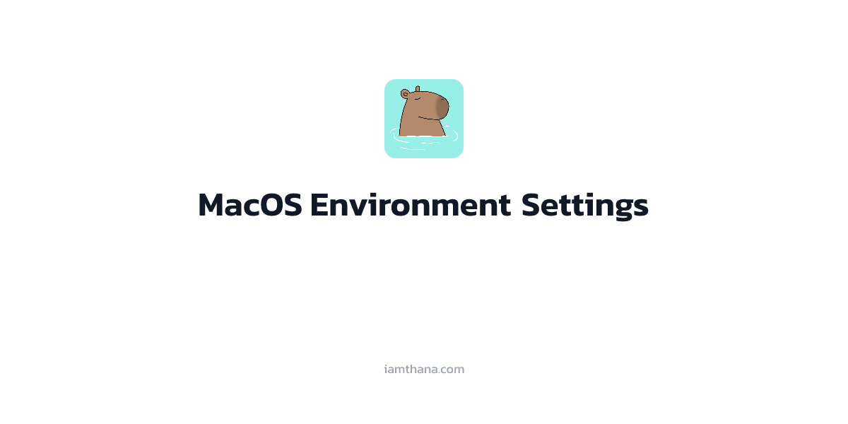วิธีเก็บ Environment บน Mac Keychains แบบปลอดภัยมากขึ้น